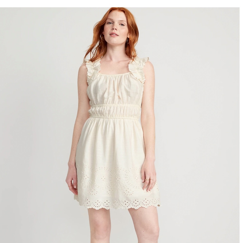 Old navy eyelet sleeveless dress